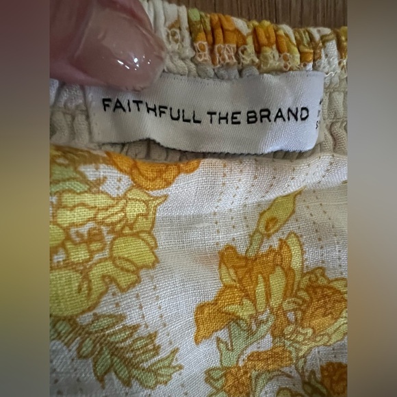 Faithfull the brand Gamora Midi Dress Linden Floral Print SIZE M - Picture 5 of 12